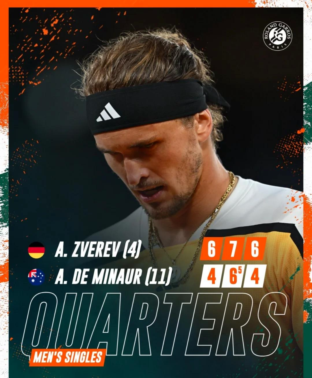 IM体育网页版登录入口-年终总决赛险胜法网，兹维列夫统治全场